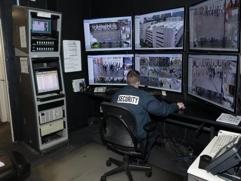 Security center at American Airlines Center