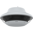 White AXIS Q6020-E Panoramic Camera viewed from its front