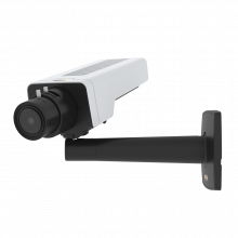 AXIS P1378 IP Camera has Electronic image stabilization. The camera is viewed from its left angle.