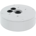 AXIS TQ3601-E - a white round conduit back box with three holes in it.