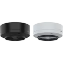  AXIS TP3838-E Casing Black/White viewed from the front.