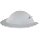 White AXIS TQ3815-E Cover Weathershield viewed from its left angle.