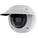 AXIS Q3538-LVE with weathershield angled from its left