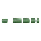 AXIS TA1902 Access Control Connector Kit verde in cinque parti.
