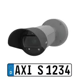 AXIS Q1700-LE looking left with license plate 