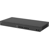 Switch di aggregazione in fibra ottica AXIS D8308 nero visto dall'angolazione sinistra