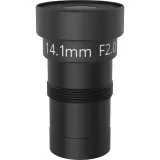 Obiektyw M14 14,1 mm F2,0 IR, kolor czarny, widok z przodu