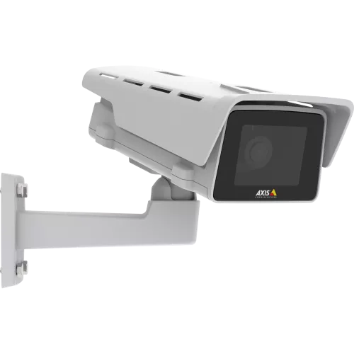 Die AXIS M1135-E IP Camera weist ein kompaktes und flexibles Design auf. Die Kamera wird von rechts betrachtet.