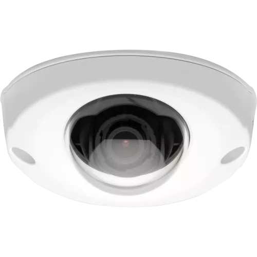 AXIS P3905-R Mk II IP Camera has a compact and rugged design. The camera is viewed from its front. 