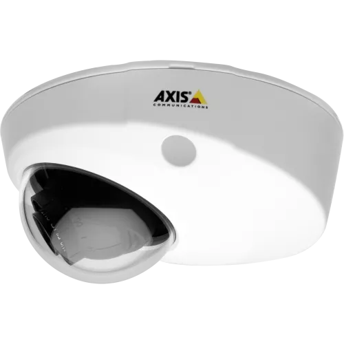 AXIS P3905-R Mk II IP Camera has a compact and rugged design. The camera is viewed from its left profile.