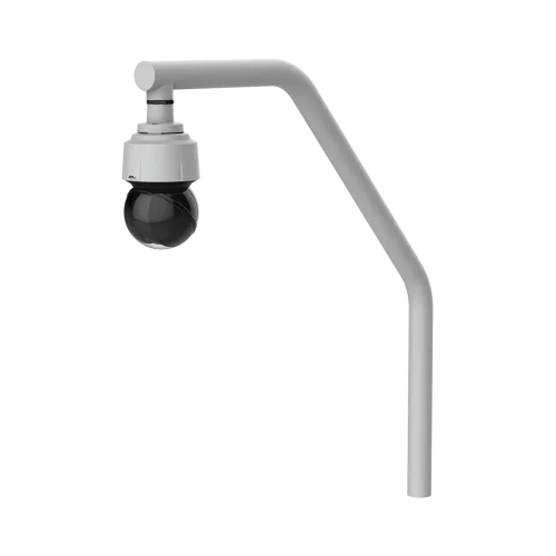 AXIS 1.5" NPS/NPT Male Coupler with IP camera viewed from its left angle