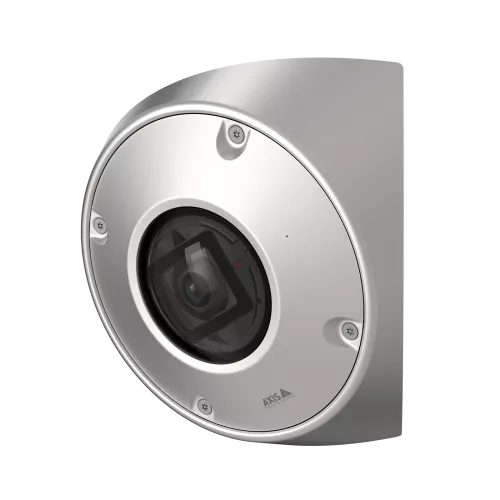 AXIS Q9216-SLV in stainless steel, from the left angle