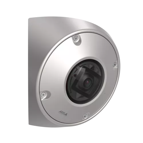 AXIS Q9216-SLV in stainless steel, from the right angle