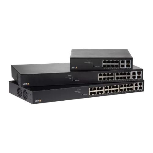 AXIS T85 Network Switch series family from front