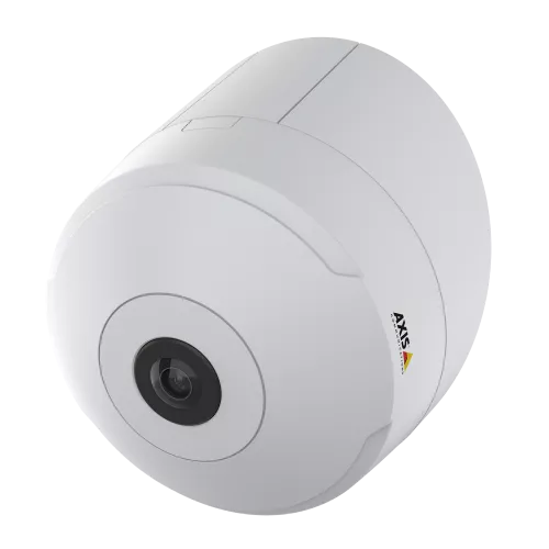 AXIS TM3001 Tilt Mount together with AXIS M3067-P, from the left angle