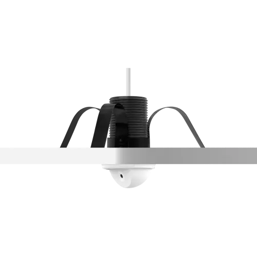AXIS F8225 Pinhole Accessoryの天井への取り付け、左から見た図