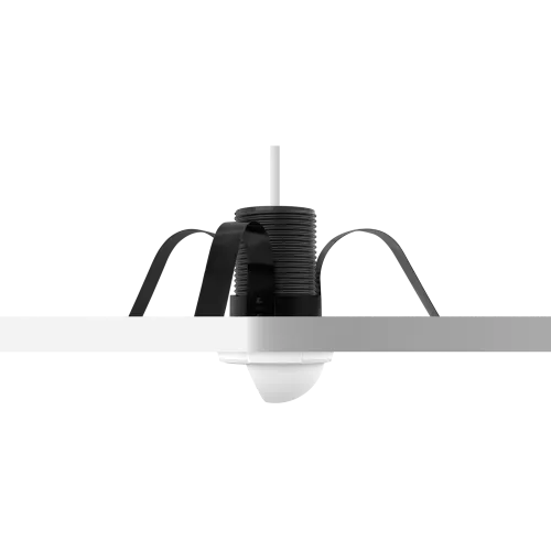 AXIS F8225 Pinhole Accessoryの天井への取り付け、横から見た図