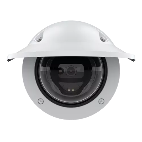 AXIS M3216-LVE in bianco e nero, vista da davanti