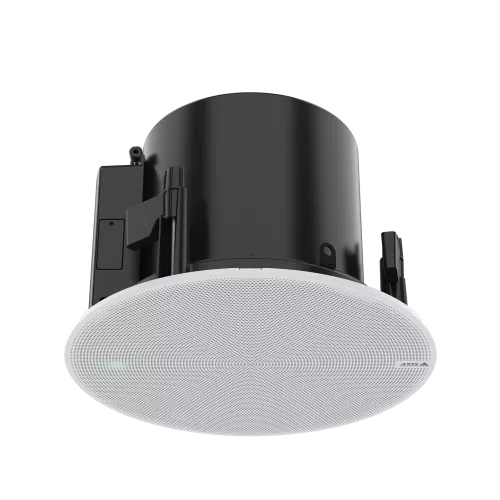 AXIS C1211-E Network Ceiling Speaker grey network speaker viewed from its top
