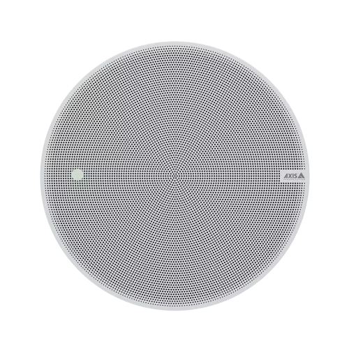 AXIS C1211-E Network Ceiling Speaker grey network speaker viewed from its front