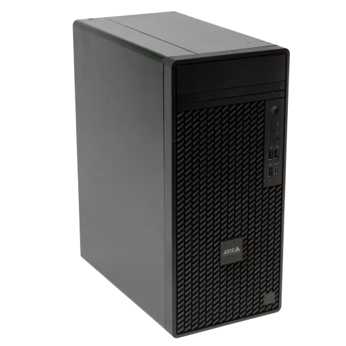 AXIS Camera Station S1216 Tower Recording Server, viewed from its right angle