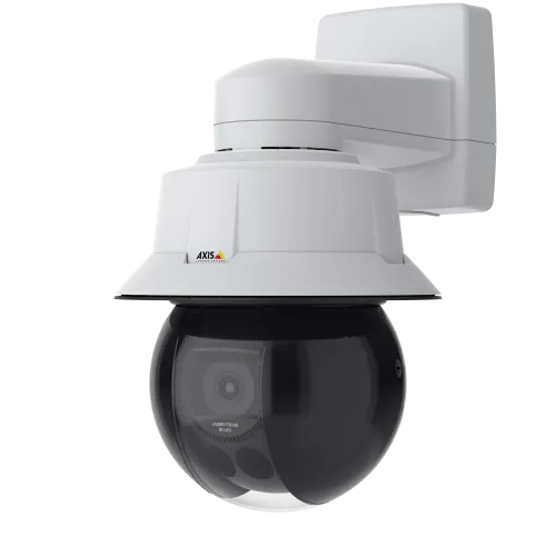 Q6318 w weathercap wallmount angled on its left