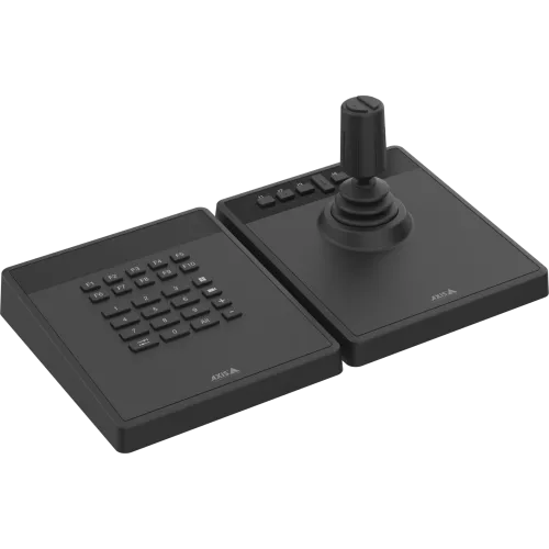 AXIS TU9001 Control Board for professional camera and video management, keypad and joystick next to each other, no text on LCD display