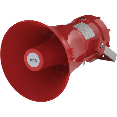 Red AXIS XC1311 Explosion-Protected Horn Speaker.