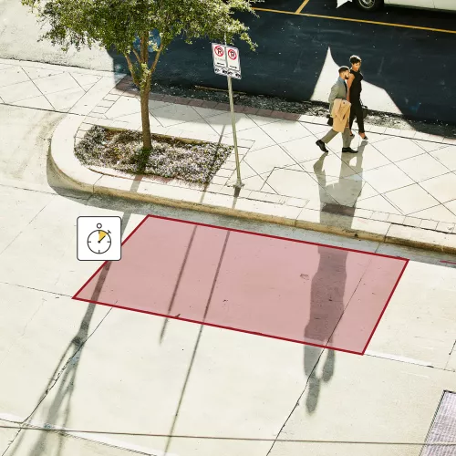 Walking on a sidewalk