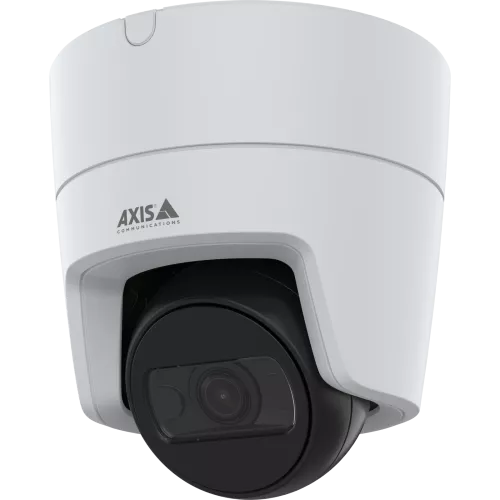 White AXIS M3125-LVE Dome Camera viewed from its left