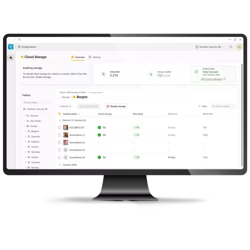 AXIS Camera Station Cloud Storage