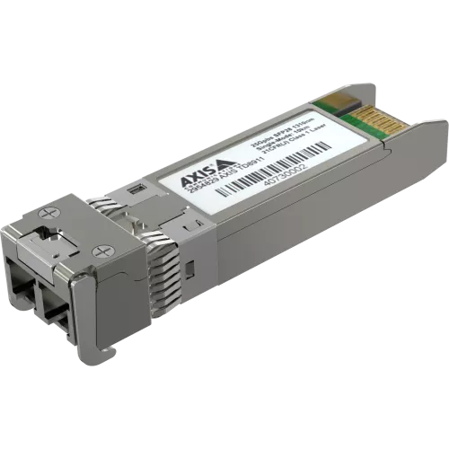 AXIS TD8911 SFP28 Module LC.SR viewed from its left angle