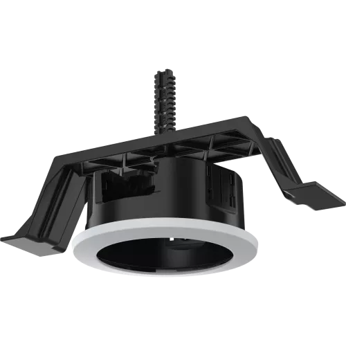 Black AXIS TM3212 Recessed Mount viewed from its left angle
