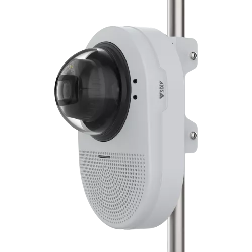 Dome camera with mount on a pole