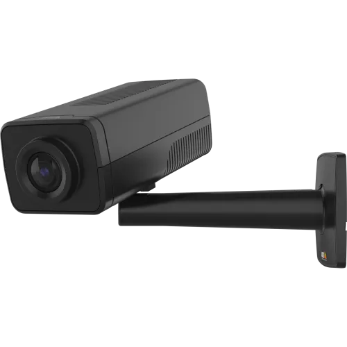 Black AXIS Q1728 Block Camera viewed from its left
