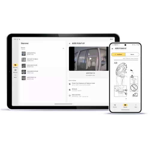AXIS installer app tablet phone