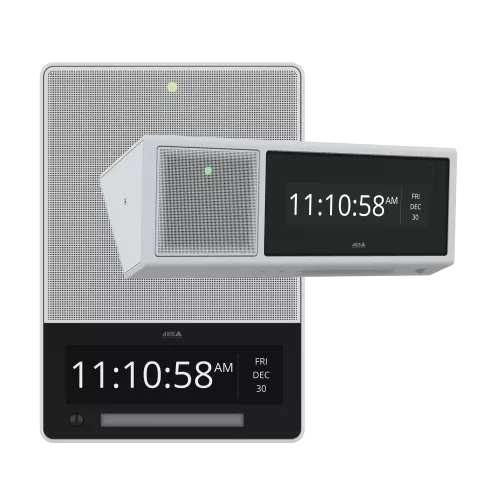 AXIS C1720 Network Display Speaker viewed from its right angle.