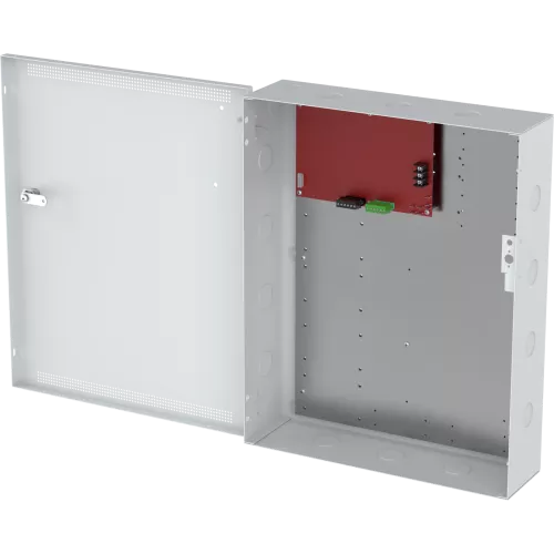 Boîtier AXIS TA1202 Enclosure with Power Unit, vu de son angle gauche.