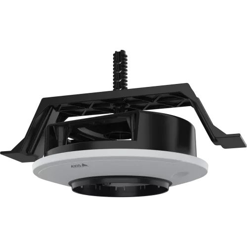 AXIS TP3205 Recessed Mount noire, vue de son angle gauche