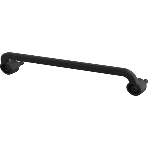Black AXIS TQ1938-E Protection Bracket viewed from its left angle.