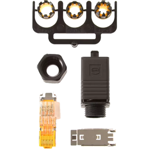 RJ45 connector push pull plug
