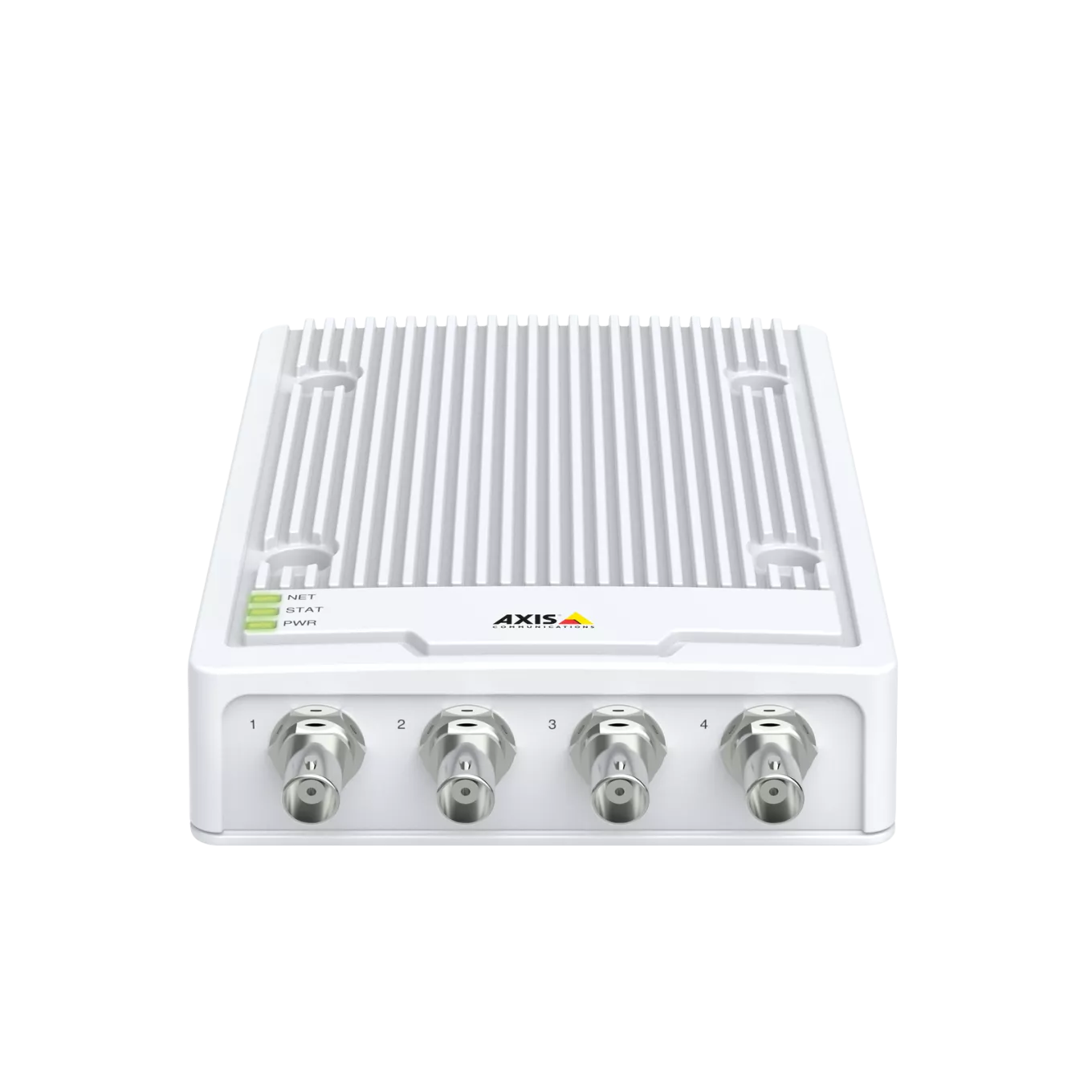 AXIS M7104 Video Encoder dalla parte anteriore con luci