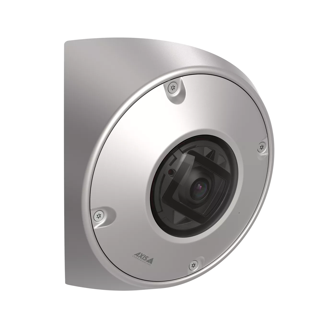 AXIS Q9216-SLV in stainless steel, from the right angle