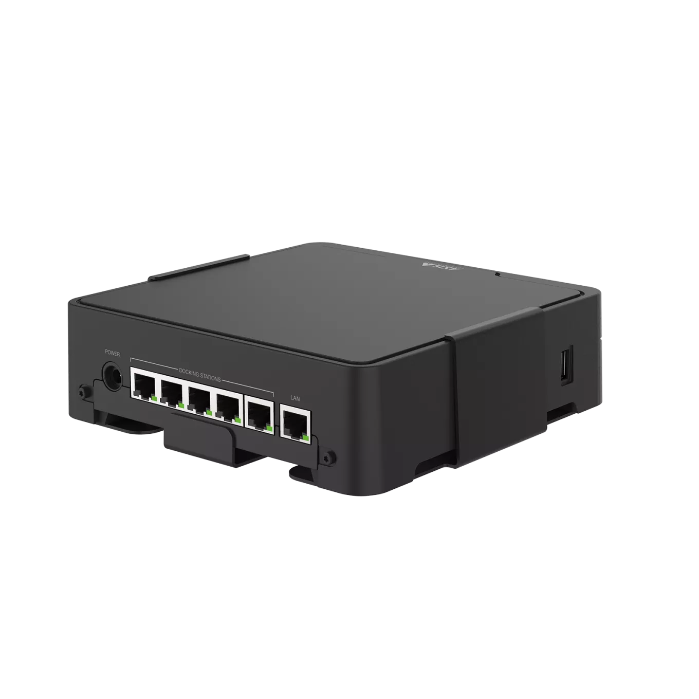AXIS W800 System Controller from the rear in a left angle