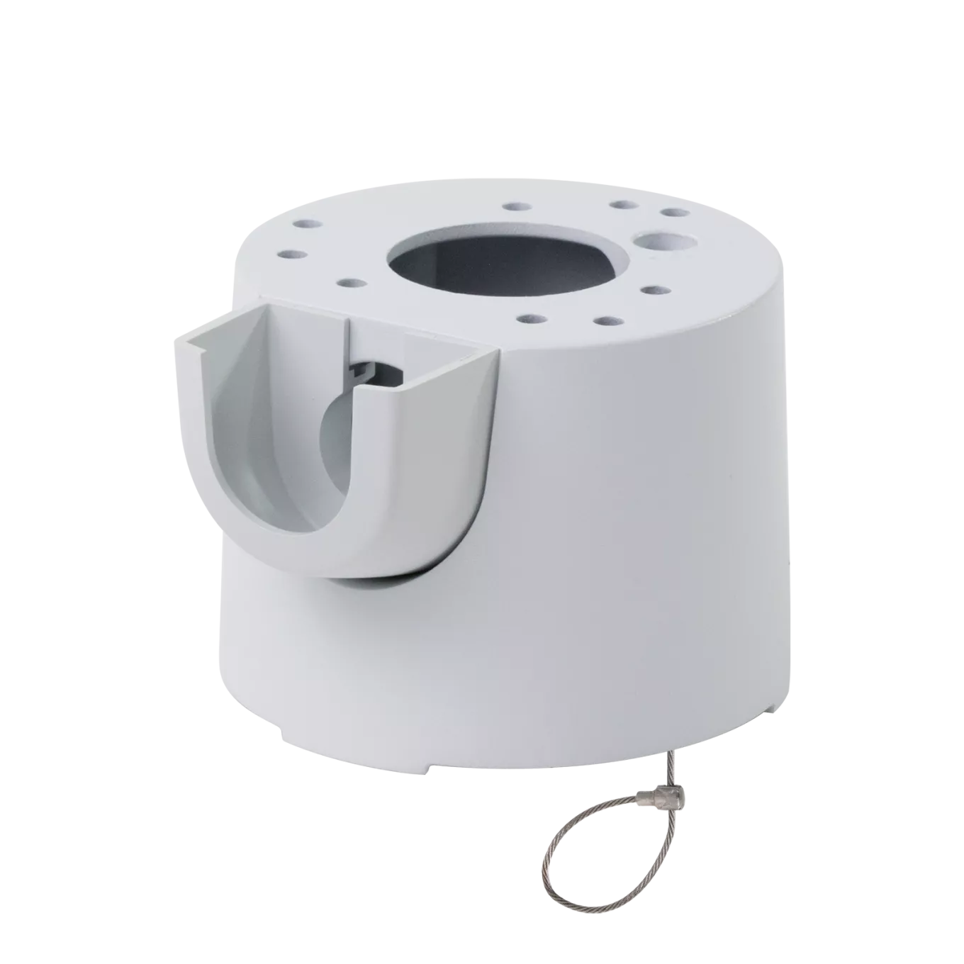 AXIS T94A02F Ceiling Bracket con AXIS Conduit Adapter dalla parte anteriore