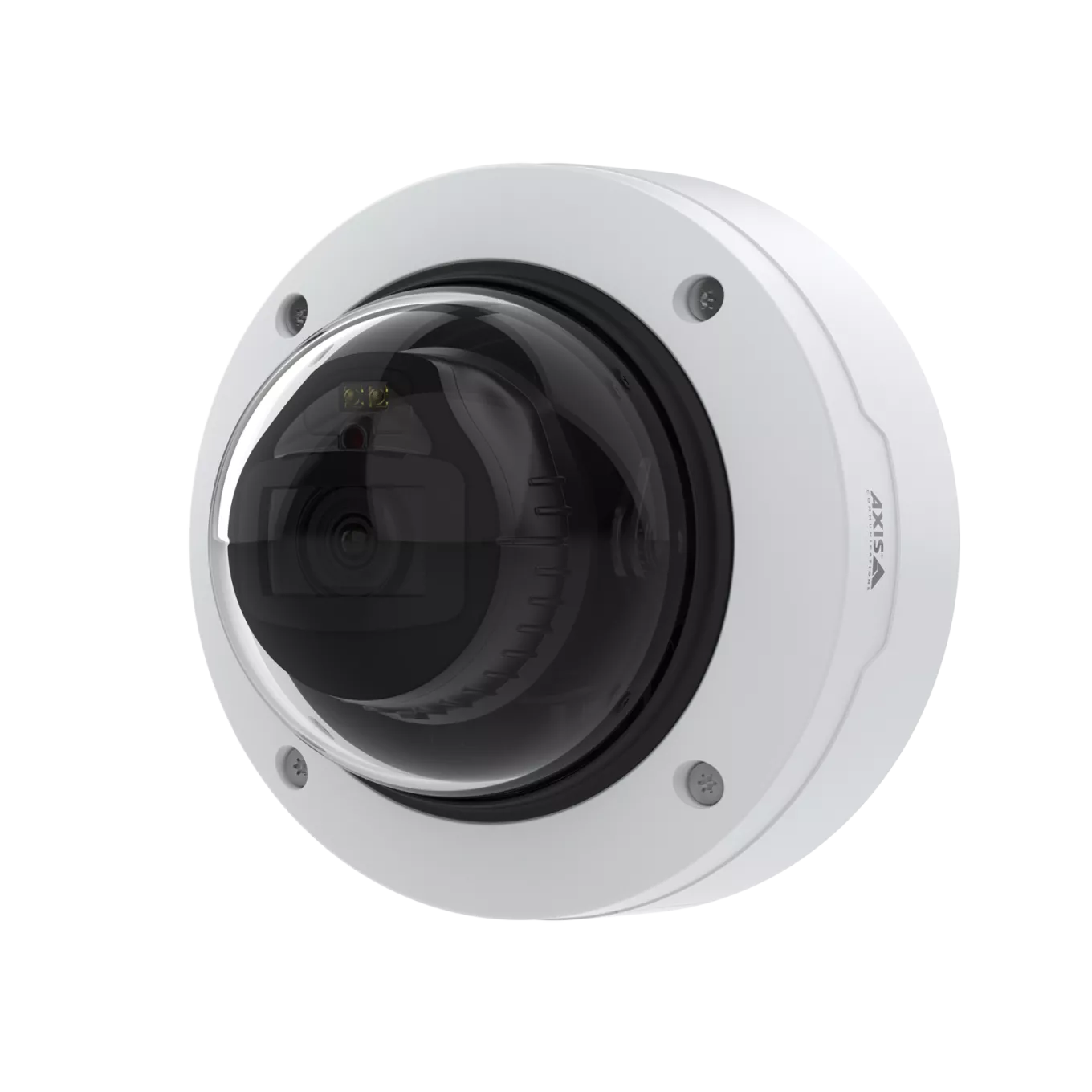 AXIS P3267-LV Dome Camera mounted on wall from left