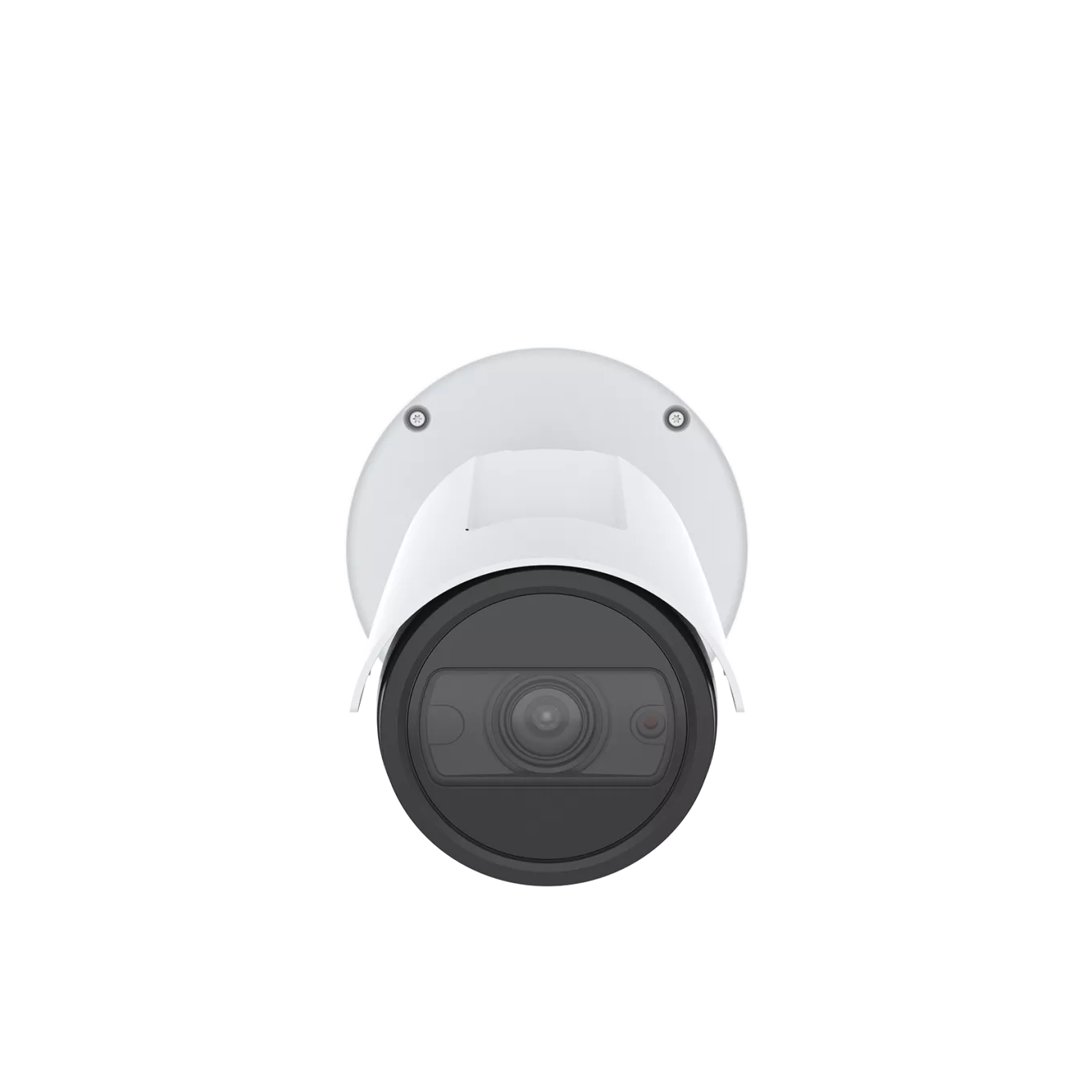 AXIS P1465-LE Bullet Camera w kolorze białym z logo Axis, widok z przodu