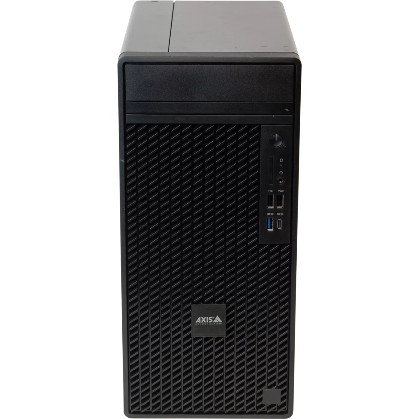 AXIS Camera Station S1216 Tower Recording Server, viewed from its front