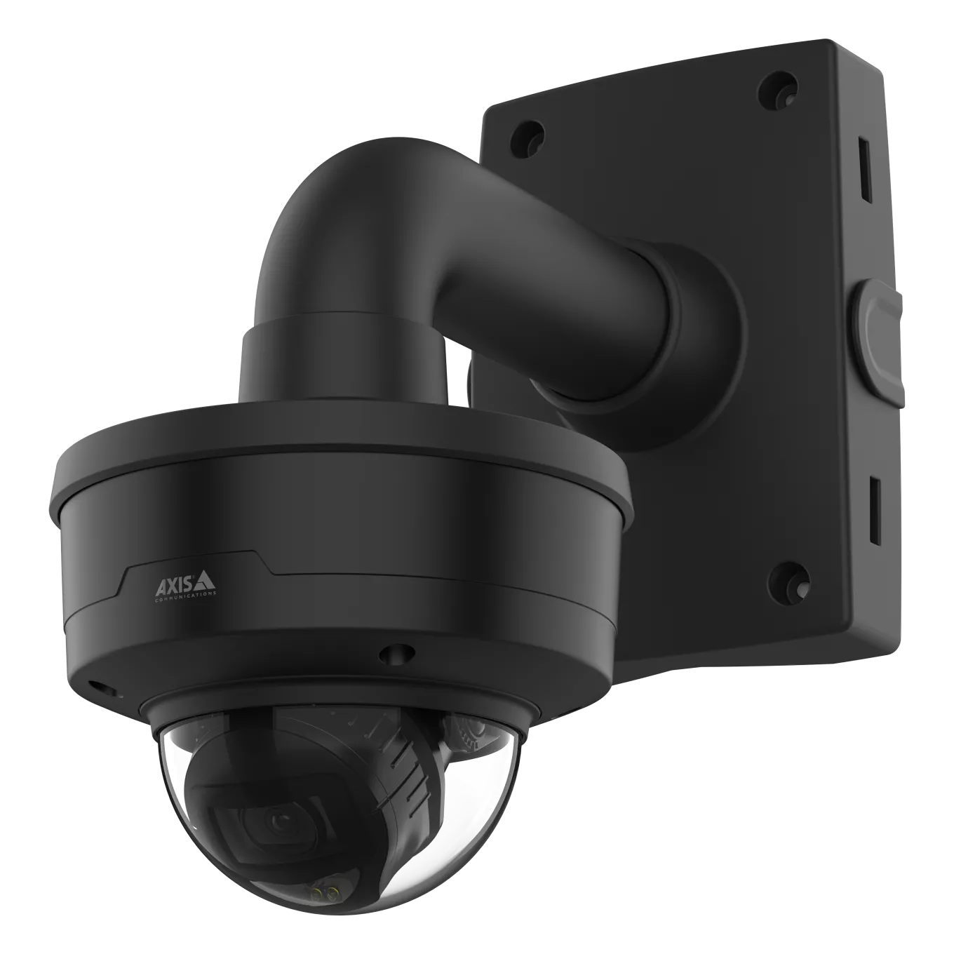 Black fixed dome camera kit. P3267-LVE with TP3301-E and TP3106-E.