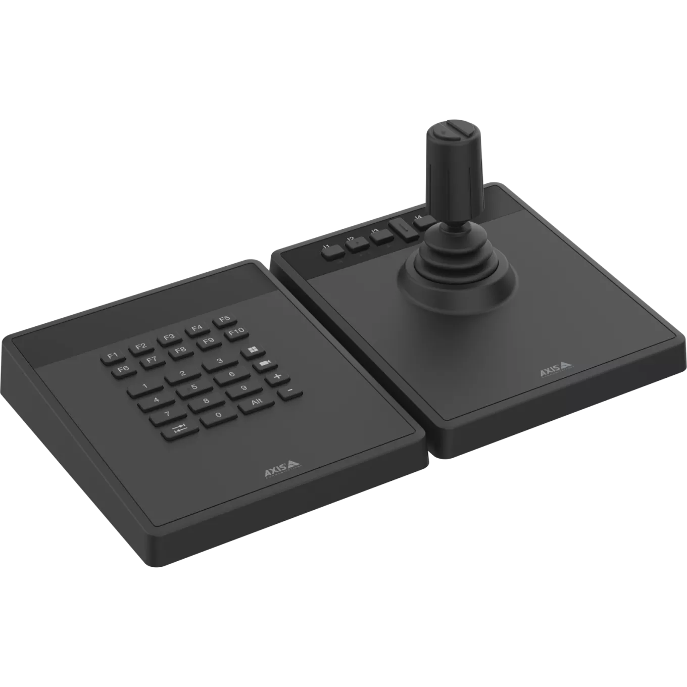 AXIS TU9001 Control Board for professional camera and video management, keypad and joystick next to each other, no text on LCD display